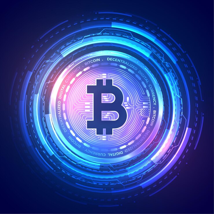 technology-bitcoin-background-with